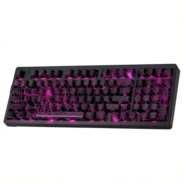 ZORNHER ZH980 Mechanical 95% Blue Keyboard, with Numeric Keypad, Van Gogh