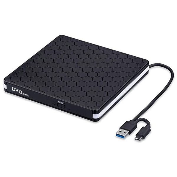 USB 3.0 External Optical Drive - Portable CD/DVD Burner forLaptop &amp; Desktop