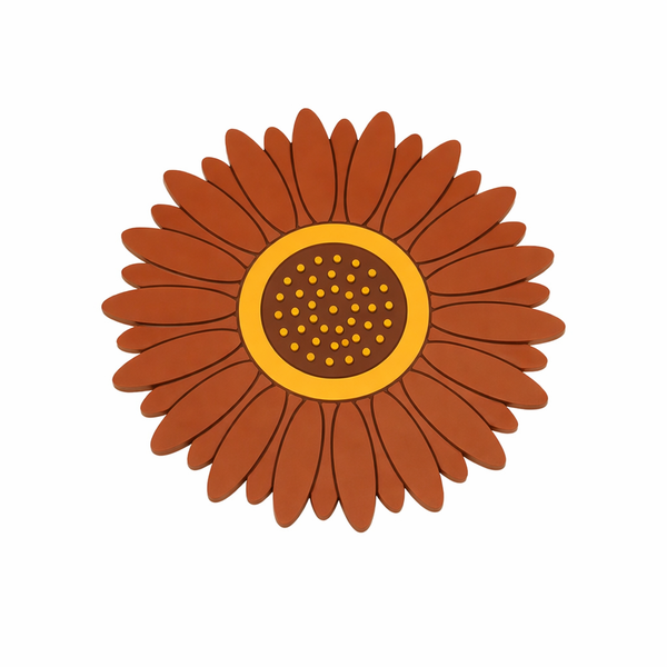 3 Pack - Sunflower Design Placemat - Brown