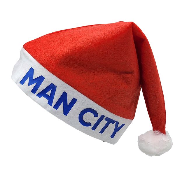 Bufftee Man City Christmas Hat Classic Santa Hat Manchester City Xmas Party