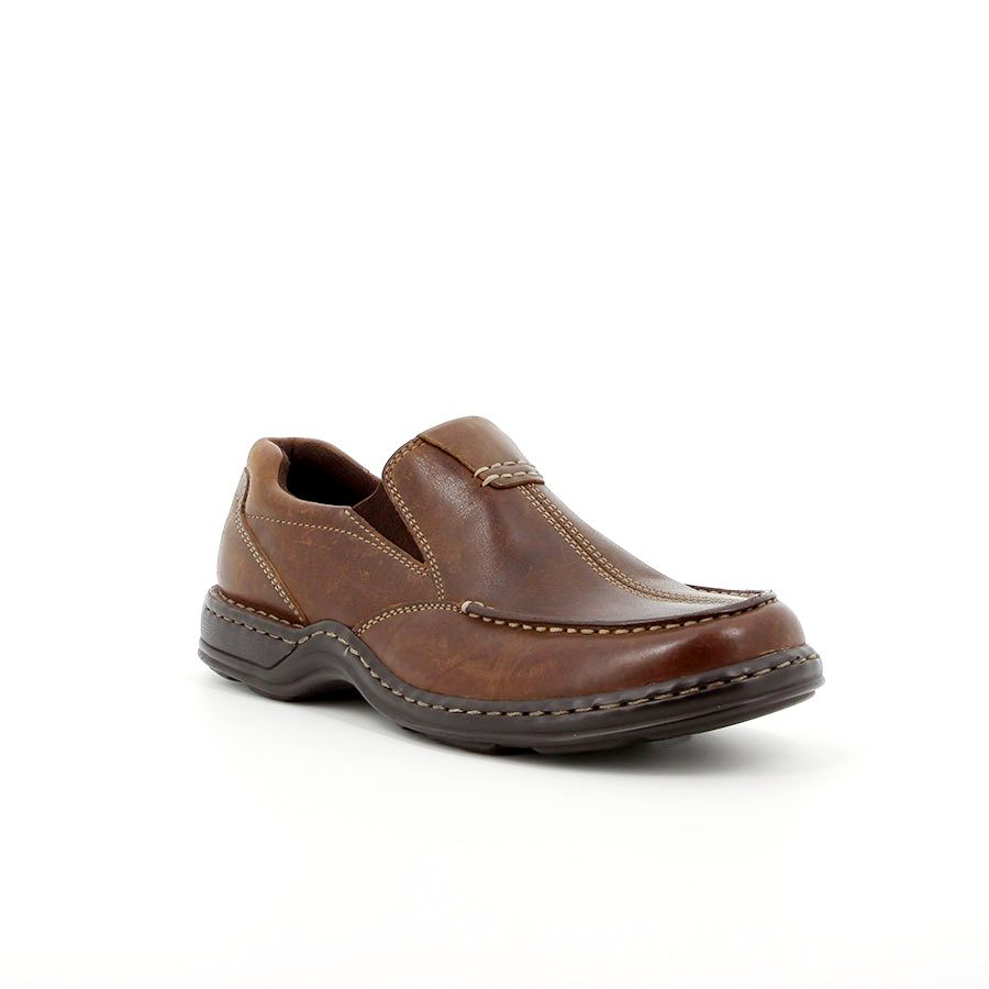 Hush Puppies Men's "Sawyer" Chestnut SlipOn Shoe Shop Today. Get it