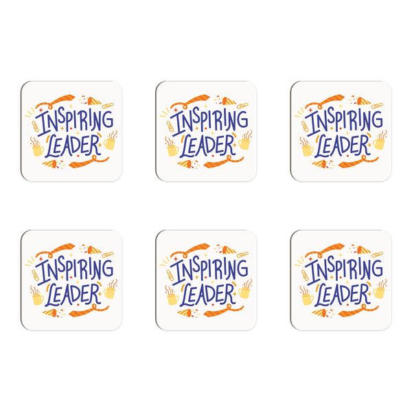 Inspiring Leader Coasters - Set of 6