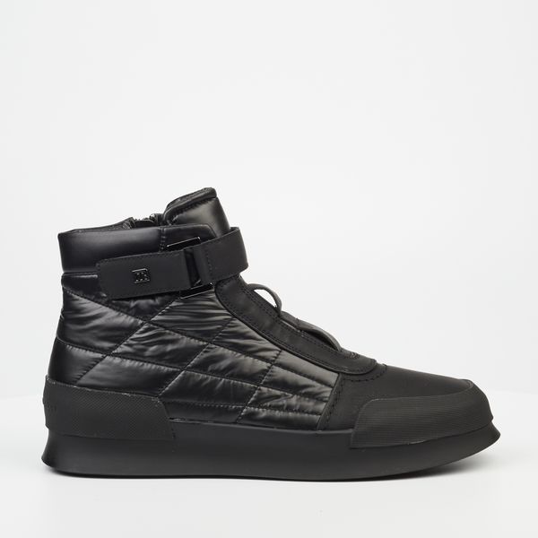 mazerata Valentino 13 Black Boys Faux Nubuck / Nylon Ankle Boots
