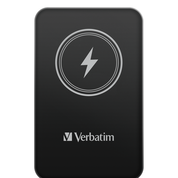Verbatim Charge N Go Magnetic Wireless Power Bank 5000 Black