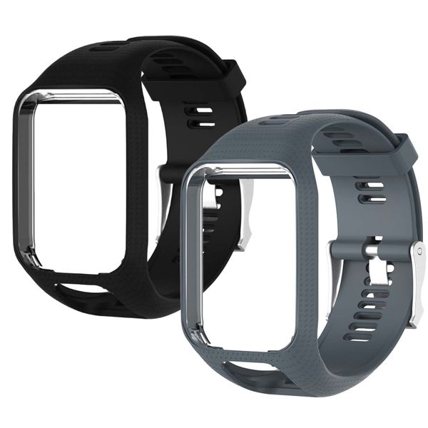 FocusFit Silicone Straps For TomTom Runner2,3/Spark2, 3/Golfer2, 3/Adventurer 2