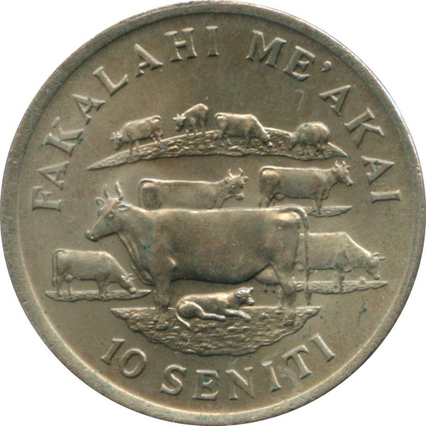 1979 Tonga 10 Seniti Taufa'ahau Tupou IV Fao