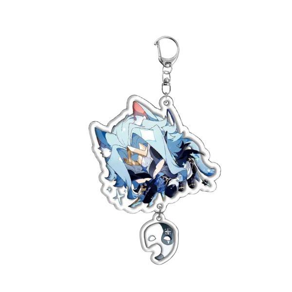 Duo Tuolei Character Keyring &amp; Bag Ring - Cute Cartoon Keychain
