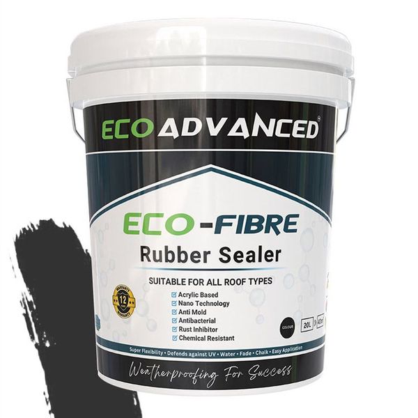 Eco Advanced Ecofibre Rubber Sealer 20L Charcoal