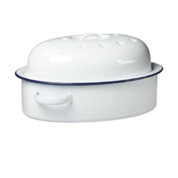 Enamel Roaster 1st-Grade Oval 26cm Braai