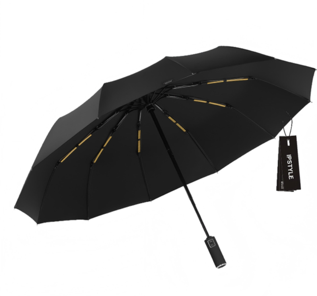 IPSTYLE Folding Automatic Umbrella Windproof ,Reinforced Fiberglass Ribs