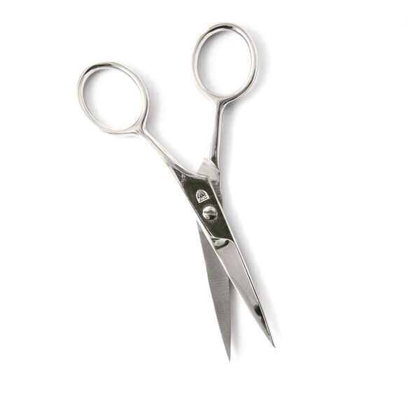 Kellermann 3 Swords Beard Scissors Nickel Plated FU 1405 N - 4.5 Inches