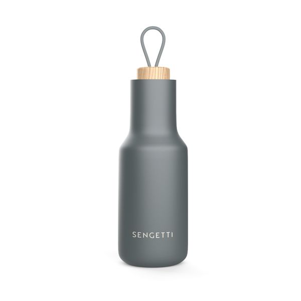 Hydra Water Bottle - Sengetti by Andy Cartwright - Charcoal