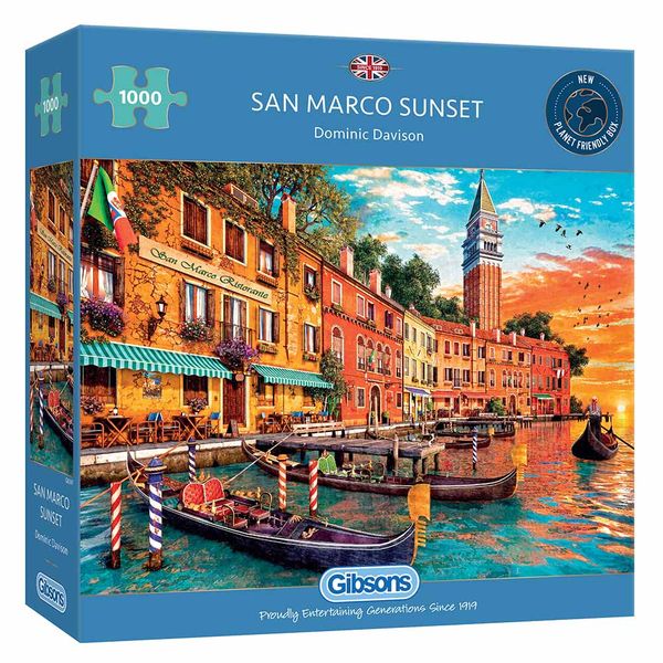 Gibsons San Marco Sunset 1000-Piece Jigsaw Puzzle