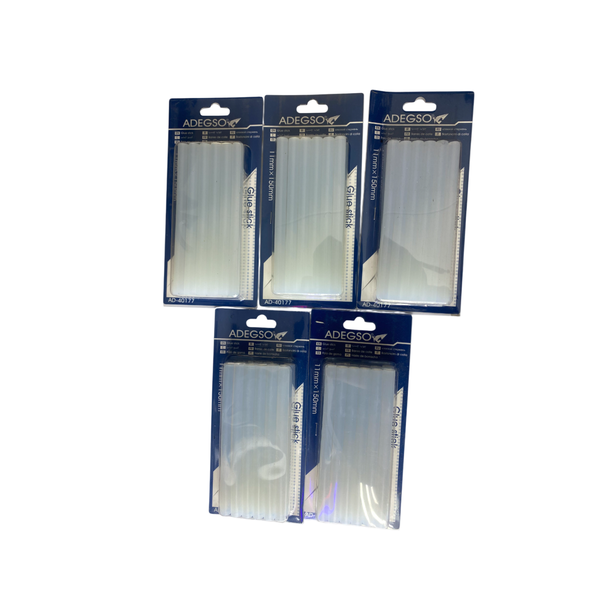 ADEGSO - 5-Pack Hot Glue Stick Set - 11mm x 150mm 60pcs