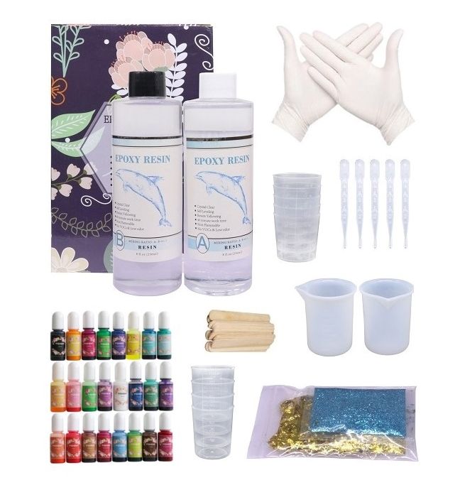 Epoxy Resin 11 AB 408ml 24 Color Pigment DIY Kit Buy Online in South