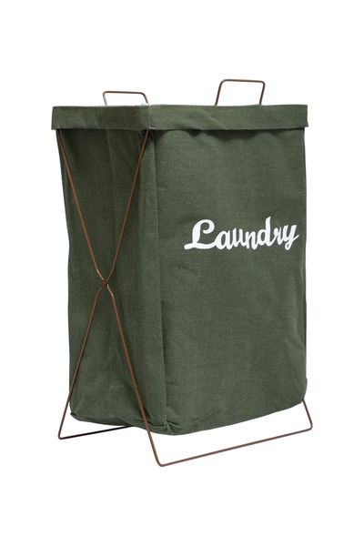 Fine Living - Laundry Stand- Olive Green