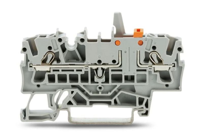 Wago (2002-1671) DIN Rail Mount Terminal Block, Disconnect, 2 Ways