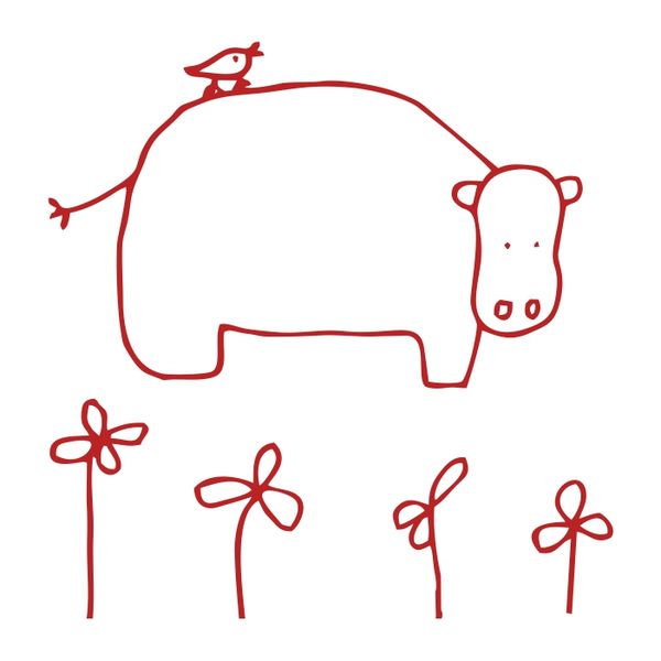 Hada The Hippo Decal