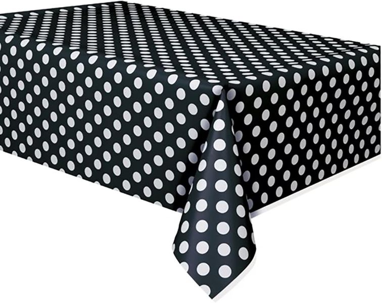 Polka Dot Plastic Tablecloth - 137x274cm