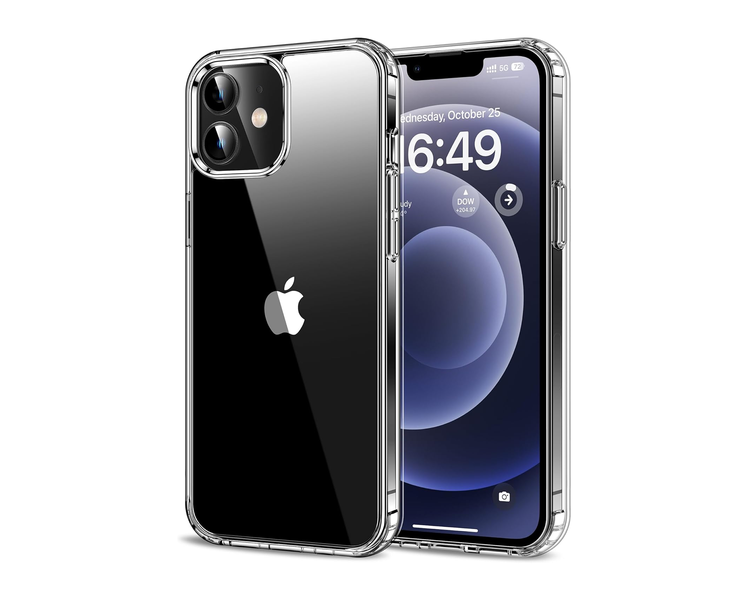 Clear Case Slim TPU Shockproof Cover Compatible with iPhone 12 Mini