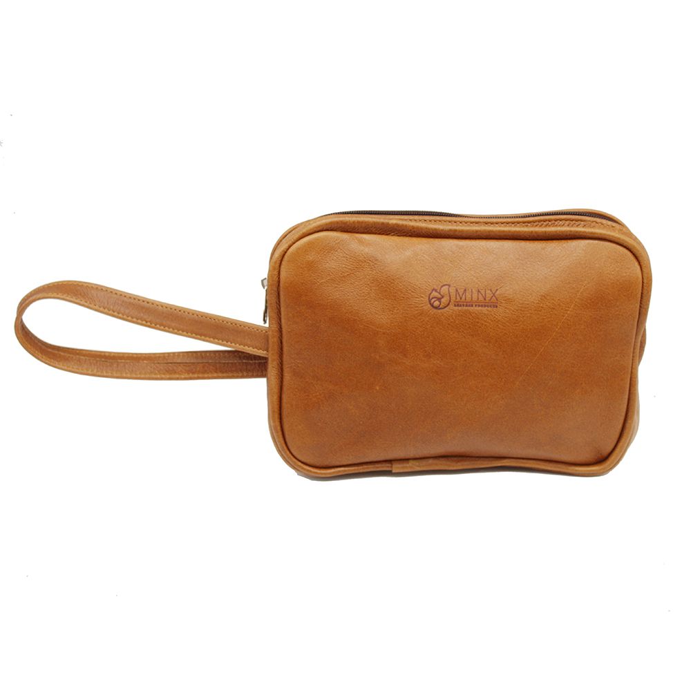 Minx Genuine Leather Dino Toiletry Bag