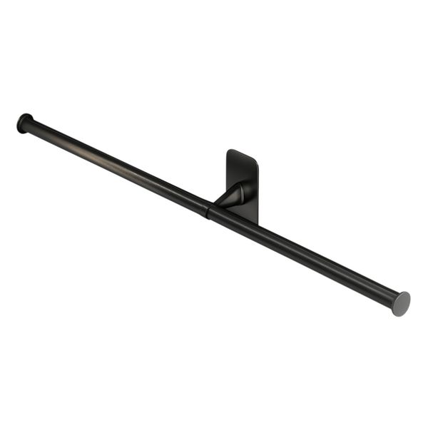 Non-Perforated Wall-Mounted Bathroom Towel Rack - Black