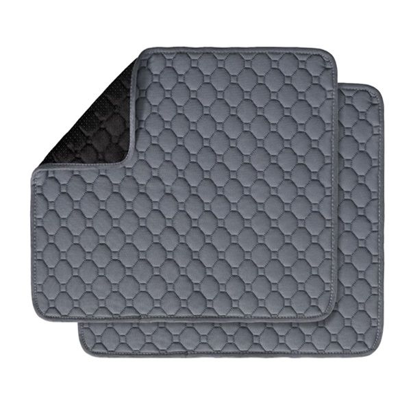 Washable Mat Water Absorbent Feeding Pads for Pets - Pack of 2
