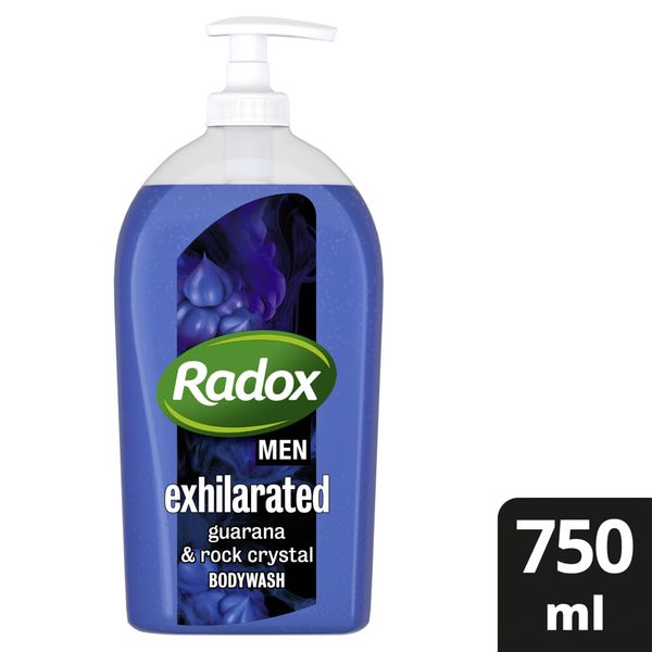 Radox MEN Feel Exhilarated Guarana and Rock Crystal Body Wash 750ml