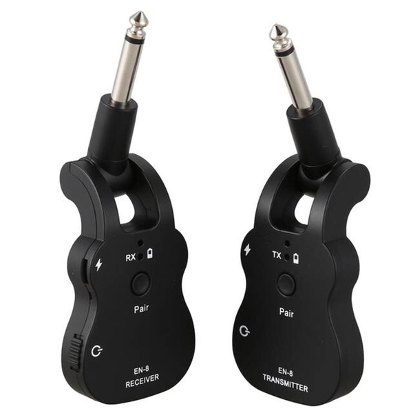 UHF Wireless Audio Transmitter Receiver System For Guitar Built in Battery