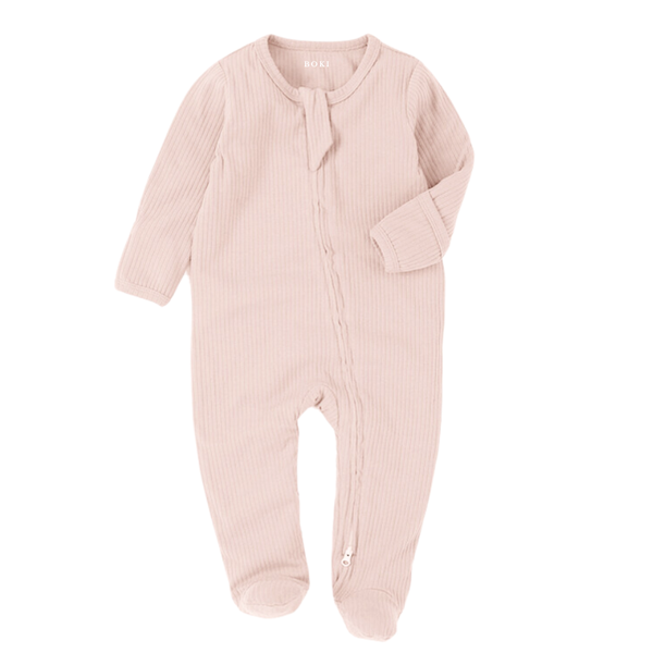 BOKI Organic Cotton 2-way Zipsuit | Blush