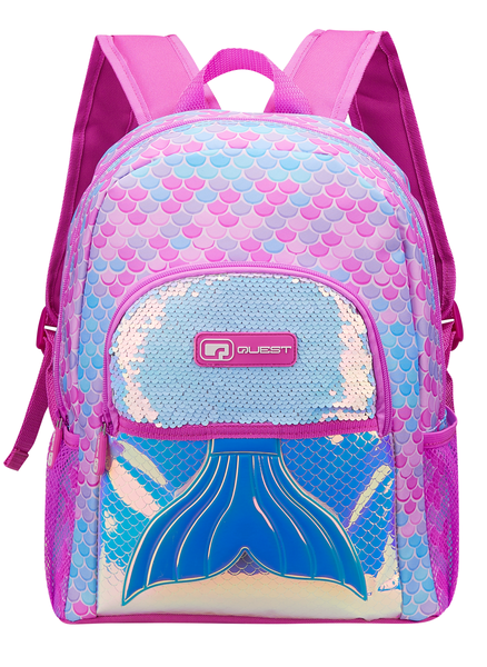 Quest Mermaid Pre-School Backpack - Pink, Durable &amp; Lightweight Kids Bag