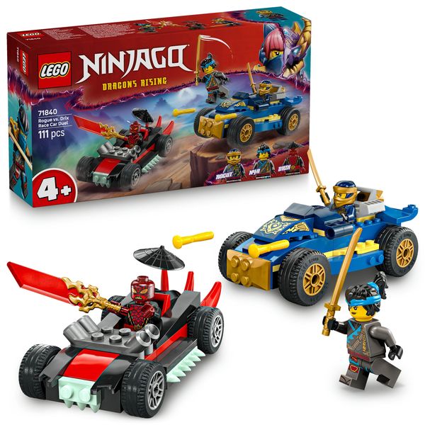 Lego Rogue vs Drix Race Car Duel