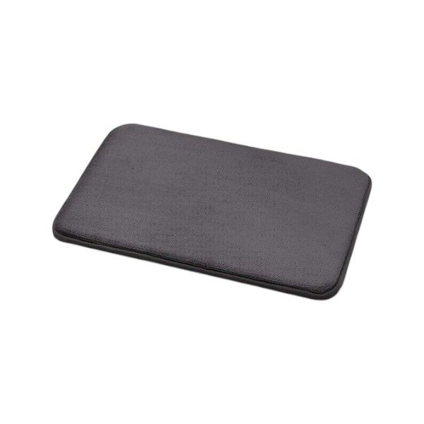 50 x 80 cm Memory Foam Anti-Slip Bath Mat - Dark Grey