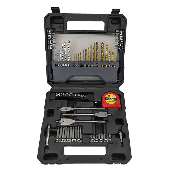 70Pcs Drill Bit Driver Set Impact Driver Woodworking/Construction/Metal