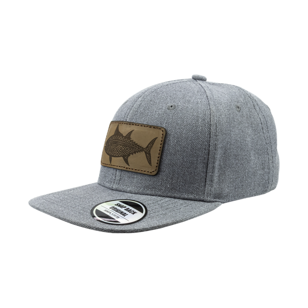 Okuma Tuna Leather Badge Fishing Cap
