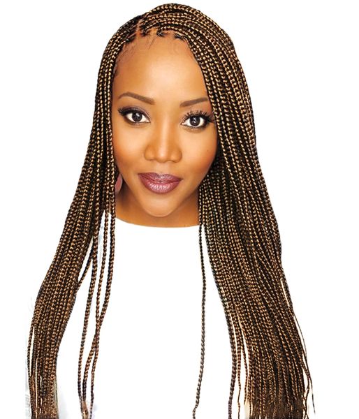 Color 30 Knotless Box Braided Wig