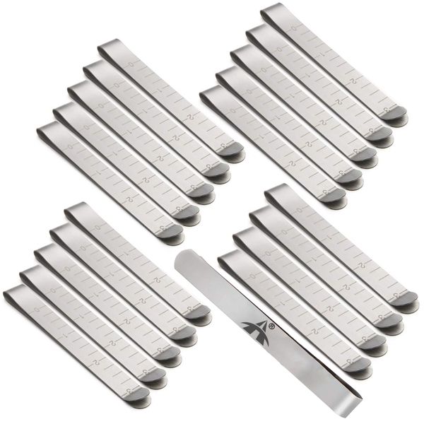 ALANES Stainless Steel Fabric Hemming Clips for Sewing Supplies - Set of 20