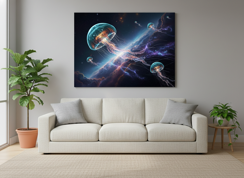 Modern Art Ready to Hang Contemporary Art - Astral_Jellyfish_Cosmos-main