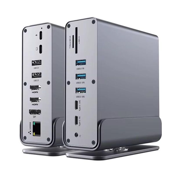 15-in-1 USB-C Multi-Functional HUB Docking Station-High-Speed Data Transfer