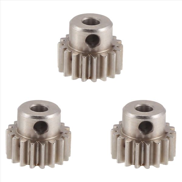 3 Pcs 3.175Mm Shaft Metal Pinion Motor Gear 18T