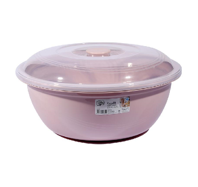 Kitro Purple Transparent Storage Star Basket Container 10lt