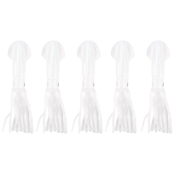 5-piece Glow Silicone Soft Skirt Bait Artificial Lure