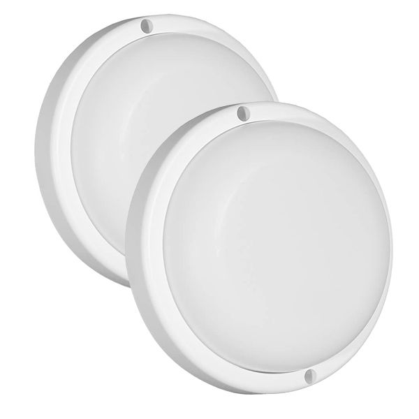 Major Tech 18W Round LED Bulkhead, Pack of x2 (MBHR-18C)