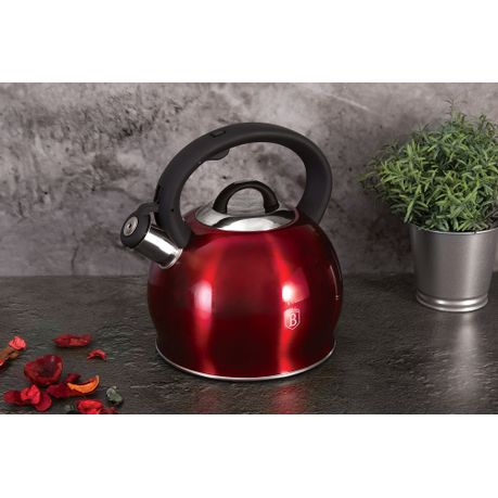 berlinger haus 3l stainless steel whistling kettle