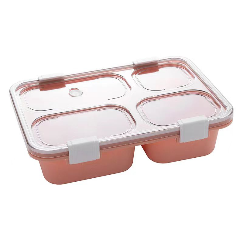 4 Compartments Lunch Bento Box Leak-Proof Microwave Freezer Safe Lunch ...