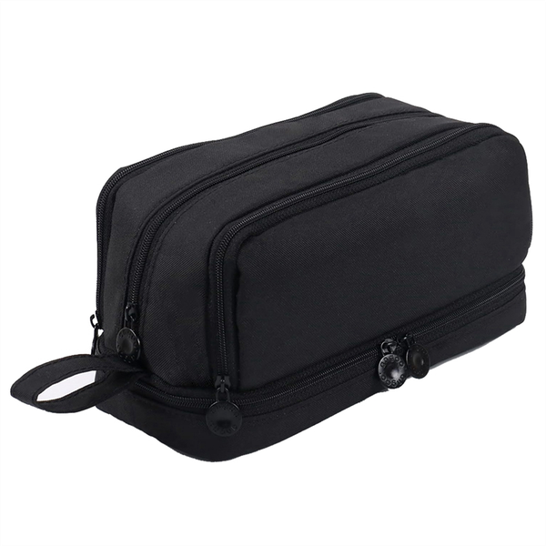 Large Capacity Pencil Case Pencil Pouch Pen Bag Black