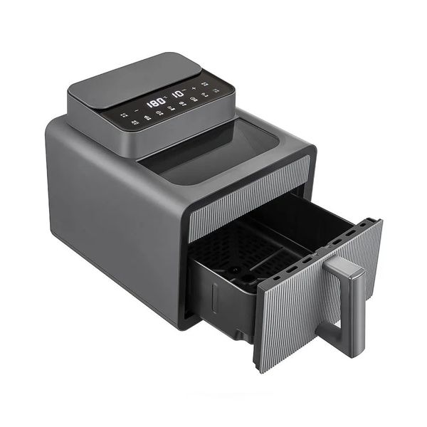 Royal - 7 L Air Fryer with Contemporary Glass Window &amp; Ribbed Basket