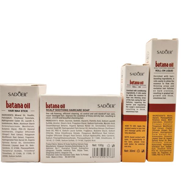 Sadoer Batana Oil Hair &amp; Scalp Treatment Set