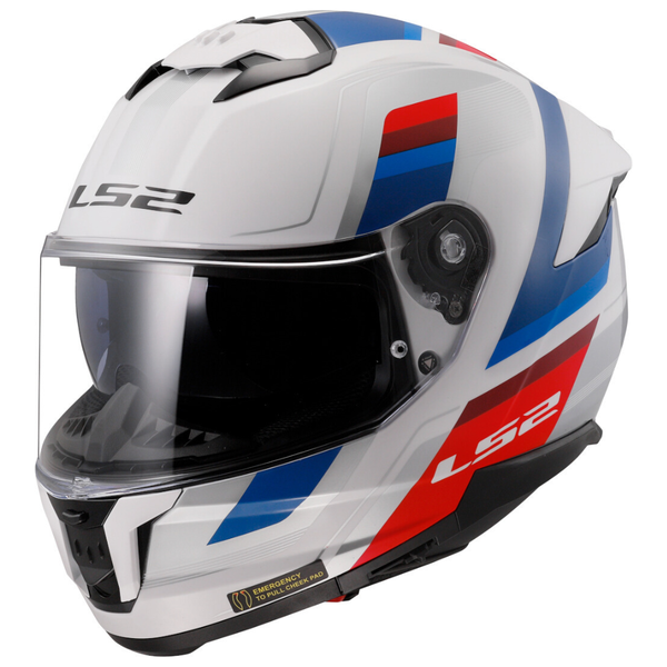 LS2 FF8O8 Stream II Vintage White/Blue/Red Helmet