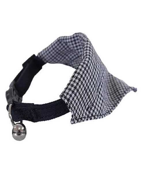 Rosewood - Designer Dogtooth Bandana Cat Collar